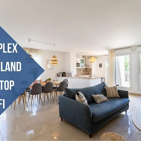 Le Duplex - Disneyland - Rooftop - Wifi Appartement Montévrain